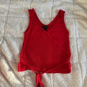 Streetwear Society Red Wrap Tank Top